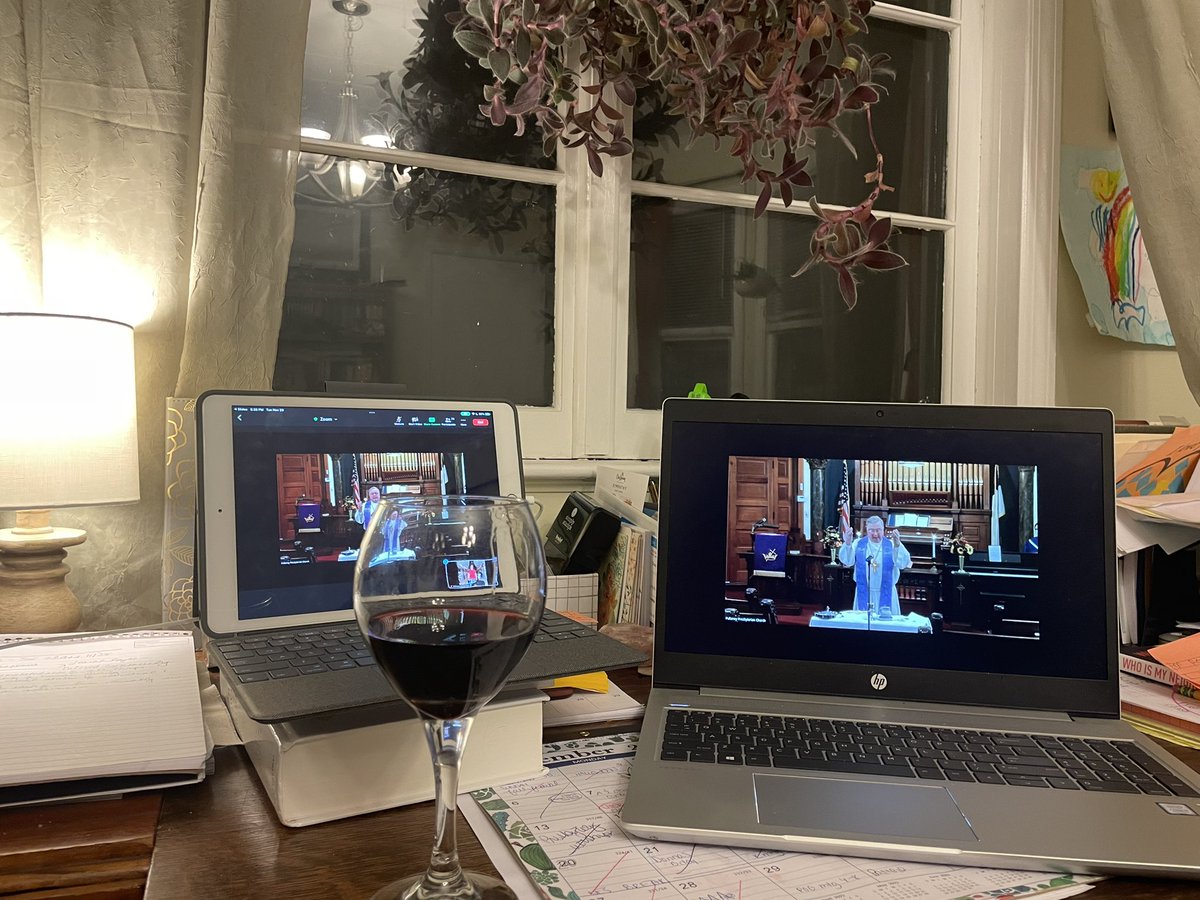 ell_del's tweet photo. When you’re running a Presbytery meeting at 5pm, you use the real wine for communion, fyi https://t.co/yl2UzFzqbC