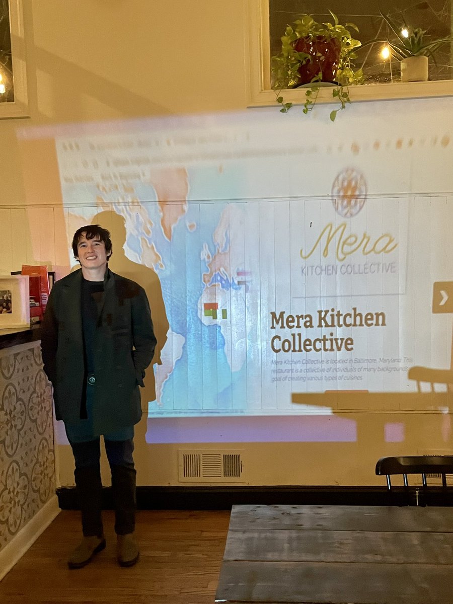 PNicoleking's tweet image. Getting all set up for the Stories from @MeraKitchen4 research @UMBCPubHum students and Prof. @sbfouts collected on the amazing folks at Mera Kitchen Collective—some of the best food and people in all of Baltimore 💥❤️💥