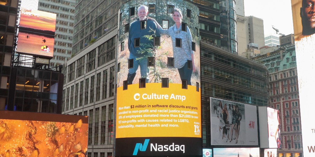 CultureAmp's tweet photo. Today is the global celebration of generosity #GivingTuesday. As a values-driven company, we are proud to be a @PledgeOne member and join companies around the world to have an impact with our commitment. Learn more about our mission and values here: https://t.co/KbCRRKepGV https://t.co/oz1rMy1s6c