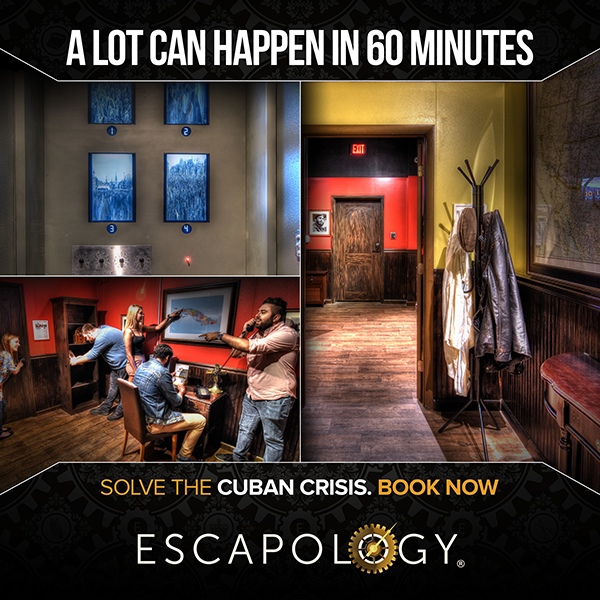 EscapologyFFC's tweet photo. It’s up to you to STOP A NUCLEAR WAR. Solve the clues, answer the riddles, find the critical intelligence and get out within the hour!

Book Cuban Crisis now: https://t.co/jTnUaxDxs4 https://t.co/6o7mLHS2xi