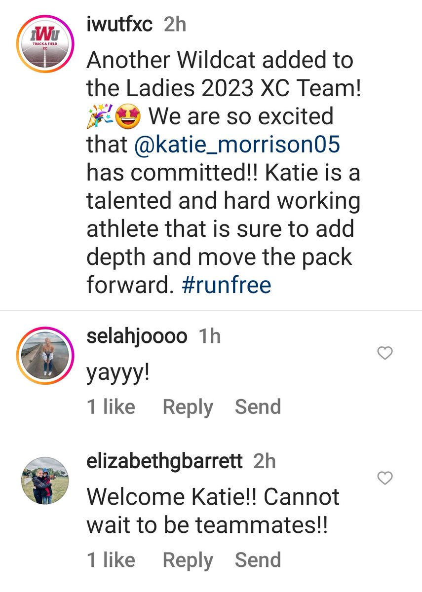 NHS_GirlsXC's tweet photo. A BIG Shoutout to Katie!  Indiana Wesleyan University is getting an athletic and academic standout!  Congrats Katie https://t.co/LNq8SAdz94