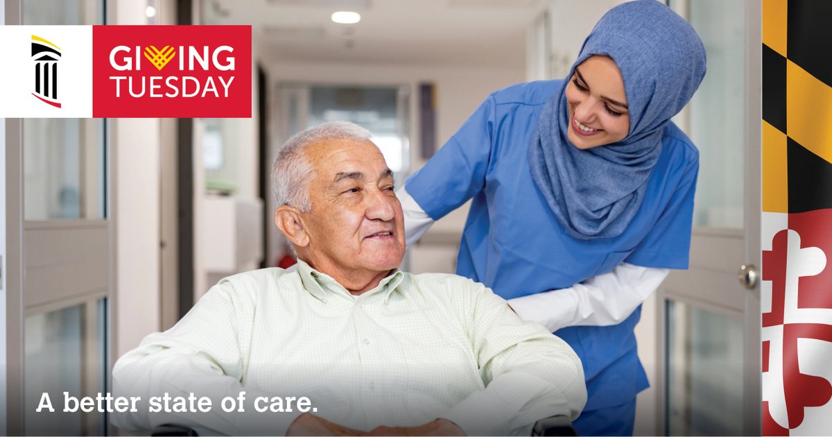 UMCapFoundation's tweet photo. On this #GivingTuesday, November 29, 2022, we want to partner with you to help bring the benefits of academic medicine to all Marylanders. Our integrated network of care helps Marylanders live their best lives-- that's a better state of care. Give Now https://t.co/gmBZcqFgcz https://t.co/YdA12j40Zr