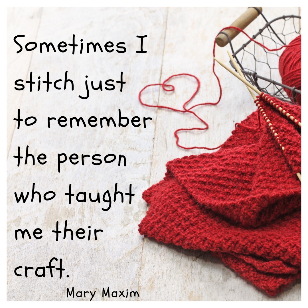 The holidays are full of memories for crafters!  marymaxim.com