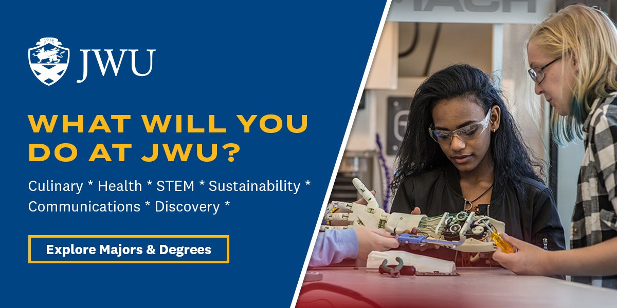 DECA Inc. (@decainc) on Twitter photo With more than 100+ undergraduate and graduate programs, <a href="/JohnsonandWales/">Johnson & Wales University</a> gives students like you so many paths to success. Plus, scholarships up to full tuition can help
make your dreams happen. Find out more.
jwu.edu/academics/prog… With more than 100+ undergraduate and graduate programs, <a href="/JohnsonandWales/">Johnson & Wales University</a> gives students like you so many paths to success. Plus, scholarships up to full tuition can help
make your dreams happen. Find out more.
jwu.edu/academics/prog…