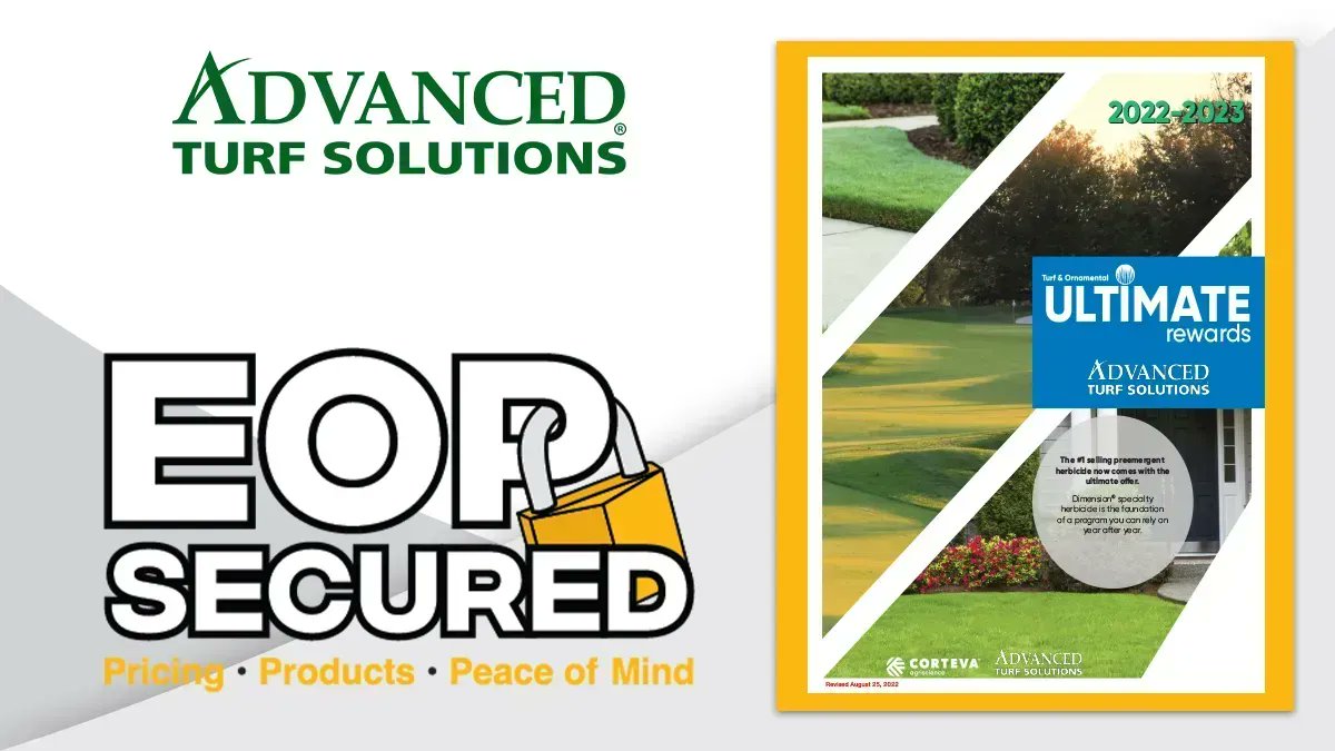 AdvancedTurf's tweet photo. Take advantage of the @CortevaUSTurf Ultimate Rewards program and purchase Dimension 2EW specialty herbicide and additional participating products to earn great rebates on the Corteva portfolio. EOP 1 savings end December 31,  2022. Learn more: https://t.co/IynGSFM9NV. https://t.co/ofeG83EIB8