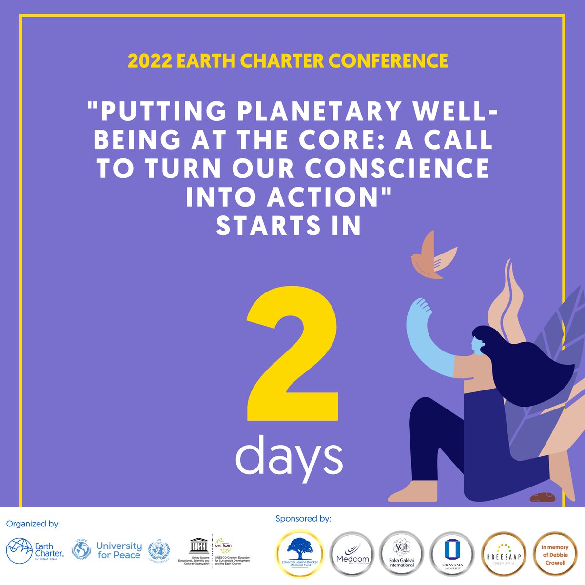 earthcharter's tweet image. Only two days until our annual ECI Conference!  In our first plenary &quot;Envisioning Planetary Health and Well-being – What it means and why is it important?&quot; we’ll be kickstarting the event with this four speakers. 

#earthcharter #turningconscienceintoaction