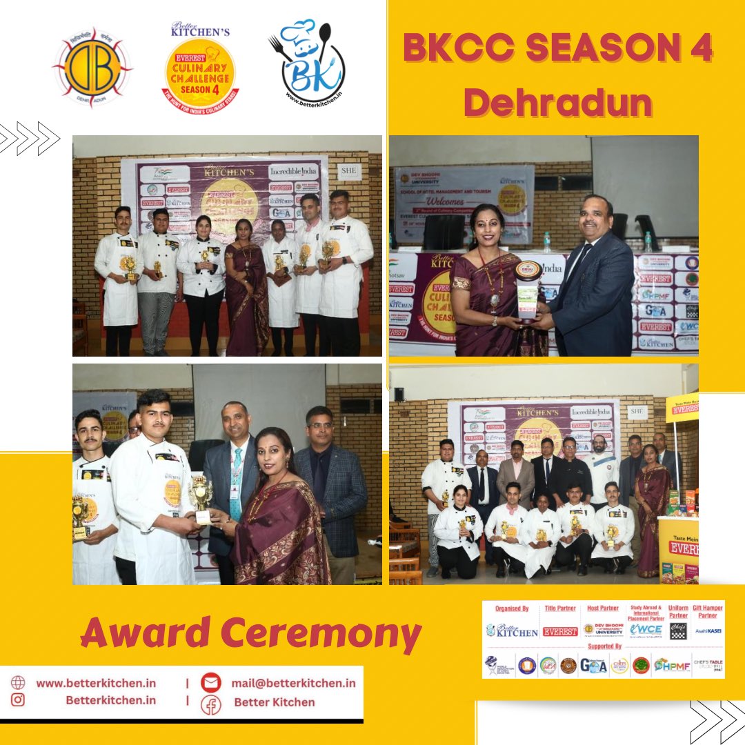Better Kitchen Culinary Challenge
Dehradun AWARD Ceremony #everestbkcc #season4 #award #winners #dehradun #round2 #betterkitchen #buddingchefs #talenthunt