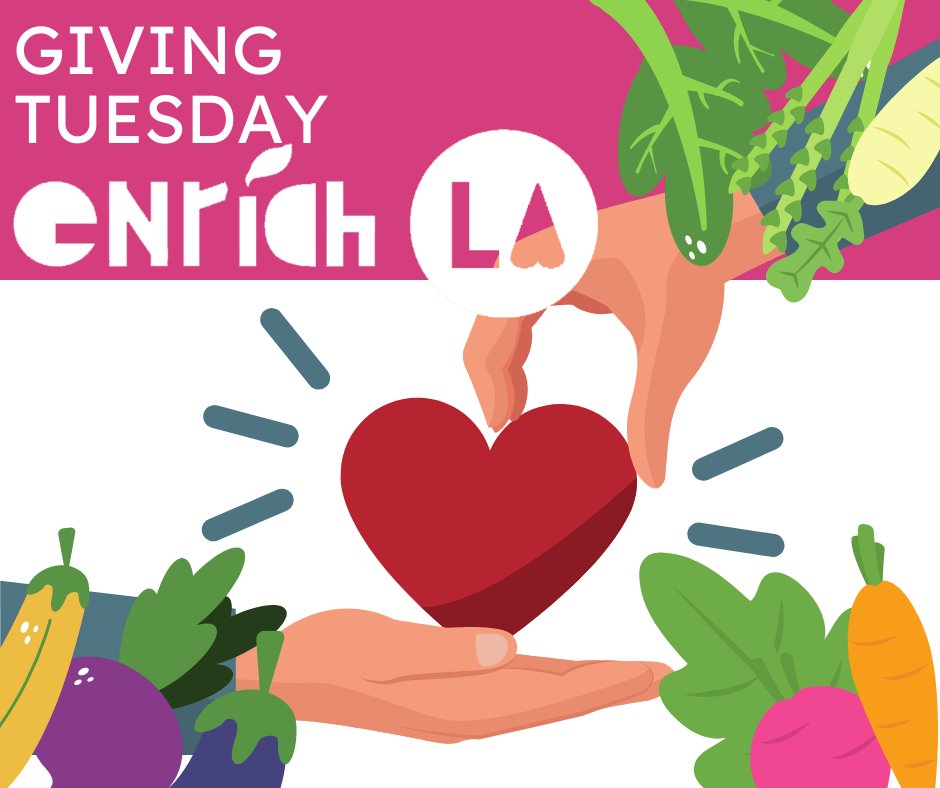 EnrichLA's tweet photo. EnrichLA the garden nonprofit. Help us in building a garden in every Los Angeles school. #GivingTuesday https://t.co/9RjNWoGztm