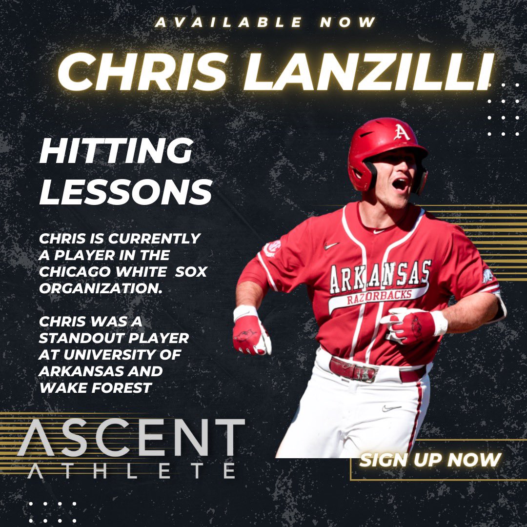 AscentAthlete_'s tweet photo. #AscentPro Chris Lanzilli (@Chrislanz20) is now available for lessons!
Book through our website under the lessons tab! https://t.co/dVgqNuXDQ8