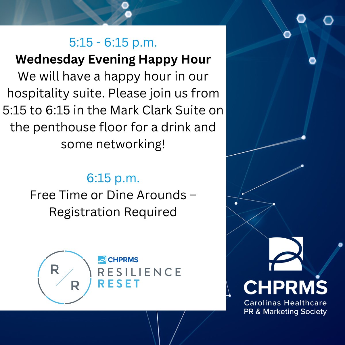 CHPRMS's tweet photo. Welcome to Day 1 of #CHPRMS22! We're looking forward to a great week. The full agenda can be found at https://t.co/Z7XNRwSLRG. https://t.co/cCbliHsq7U
