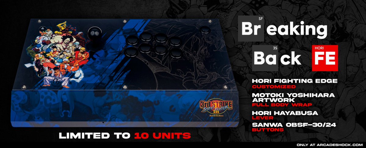 ArcadeShock's tweet photo. DROPS Friday, November 2, 2022

10 AM PST

https://t.co/PuGfYcbmxg

Hori Fighting Edge:  Breaking Back Edition

Full Body Wrap

Limited to 10 Units (9 Actually as one already sold)

#streetfighter #3rdStrike #breakingback https://t.co/OZbO6VbThQ
