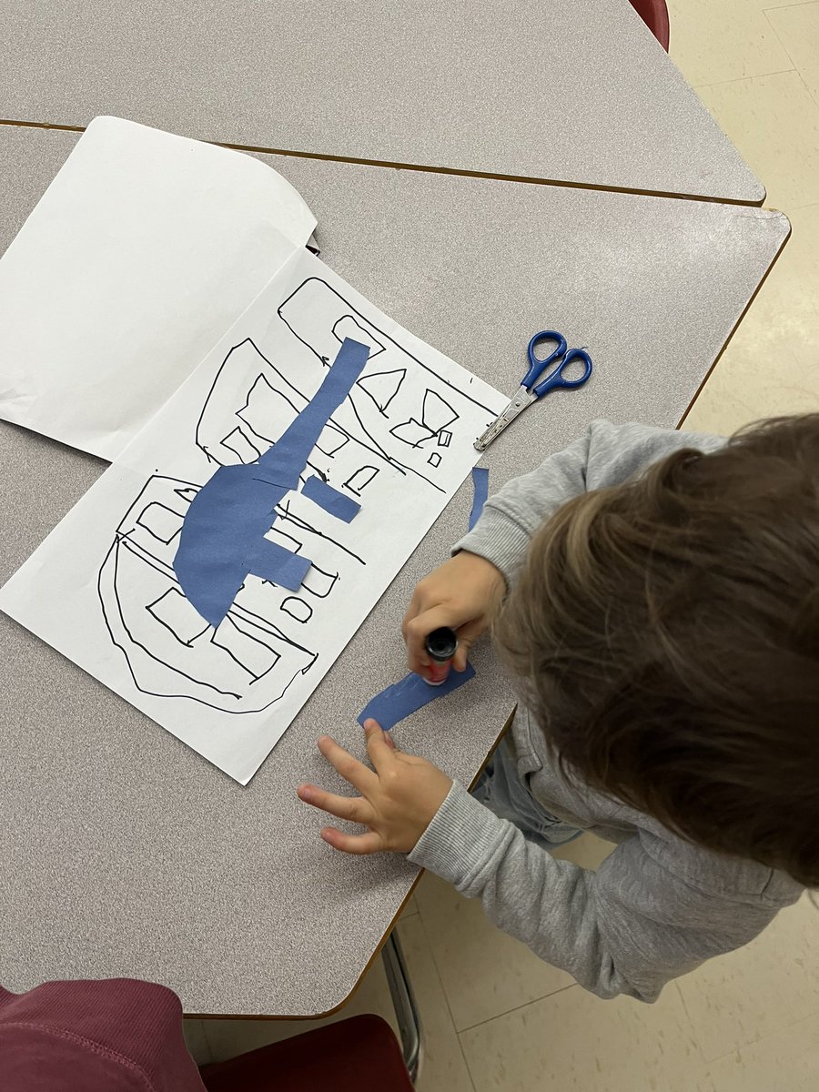 JulieMedd's tweet photo. “If the dinosaurs came back” After reading the story we wanted to create our own city with dinosaurs.  Here are a few of our masterpieces.  @TVDSBKinder #Kindergarten https://t.co/WfJ2ODgJgg