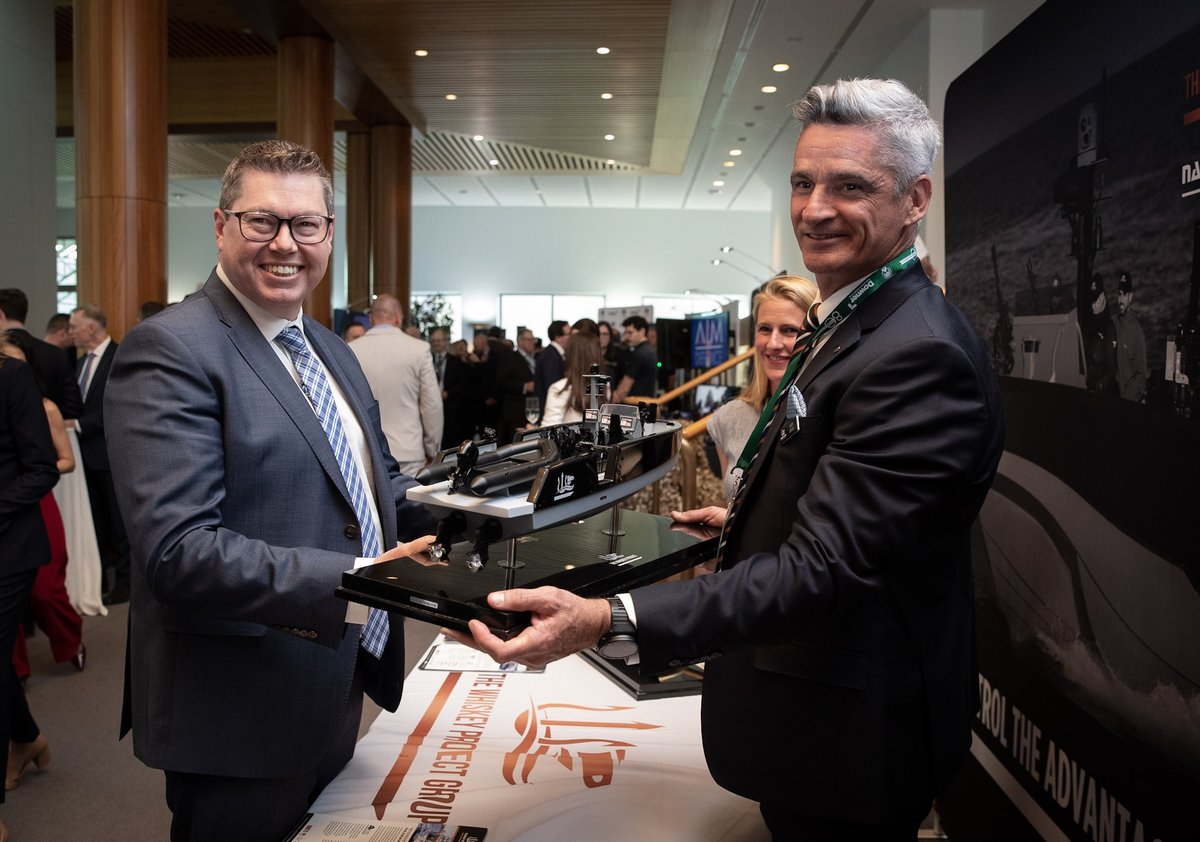 PatConroy1's tweet photo. Encouraging to see innovative Australian #DefenceIndustry—from electrified Bushmasters, to disposable drones, to lightweight helmets, to watercraft with almost half the usual slam load. All at the inaugural AIDN Australian #SovereignCapability Showcase and Policy Symposium. https://t.co/6ICtM4WvQL