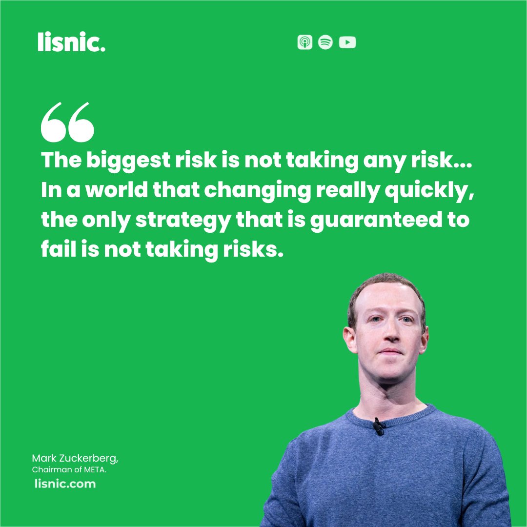 lisniclearning's tweet photo. let's beat those mid-week blues with an inspirational quote! 💪

In life, as well as business - risk-taking is an important factor towards success.

Follow #lisnic for more business insights! https://t.co/k0L13hyfqx