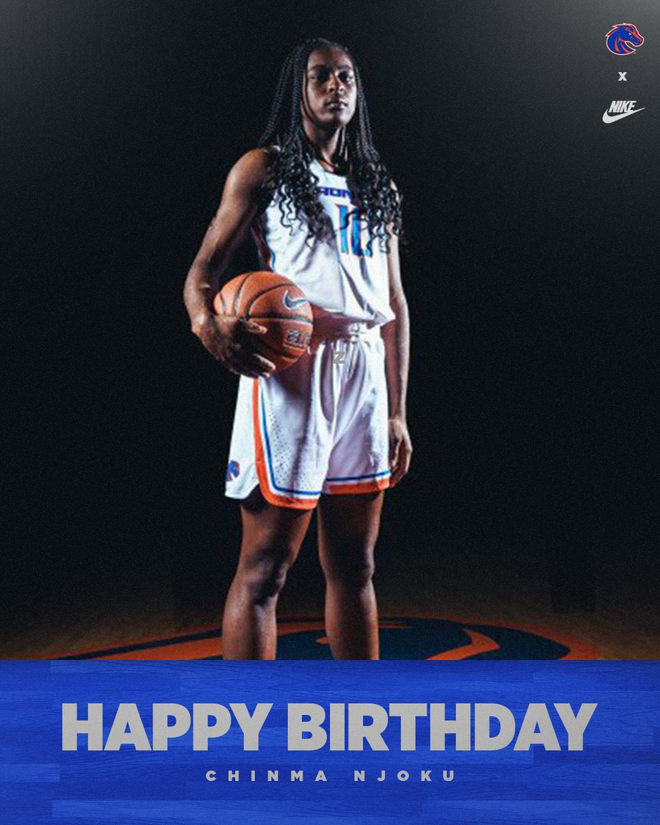 BroncoSportsWBB's tweet photo. HBD to our very own @ohhChinma! 🎉

We hope you have a fantastic day! 🎂

#BleedBlue | #WhatsNext https://t.co/08DELLHFhP