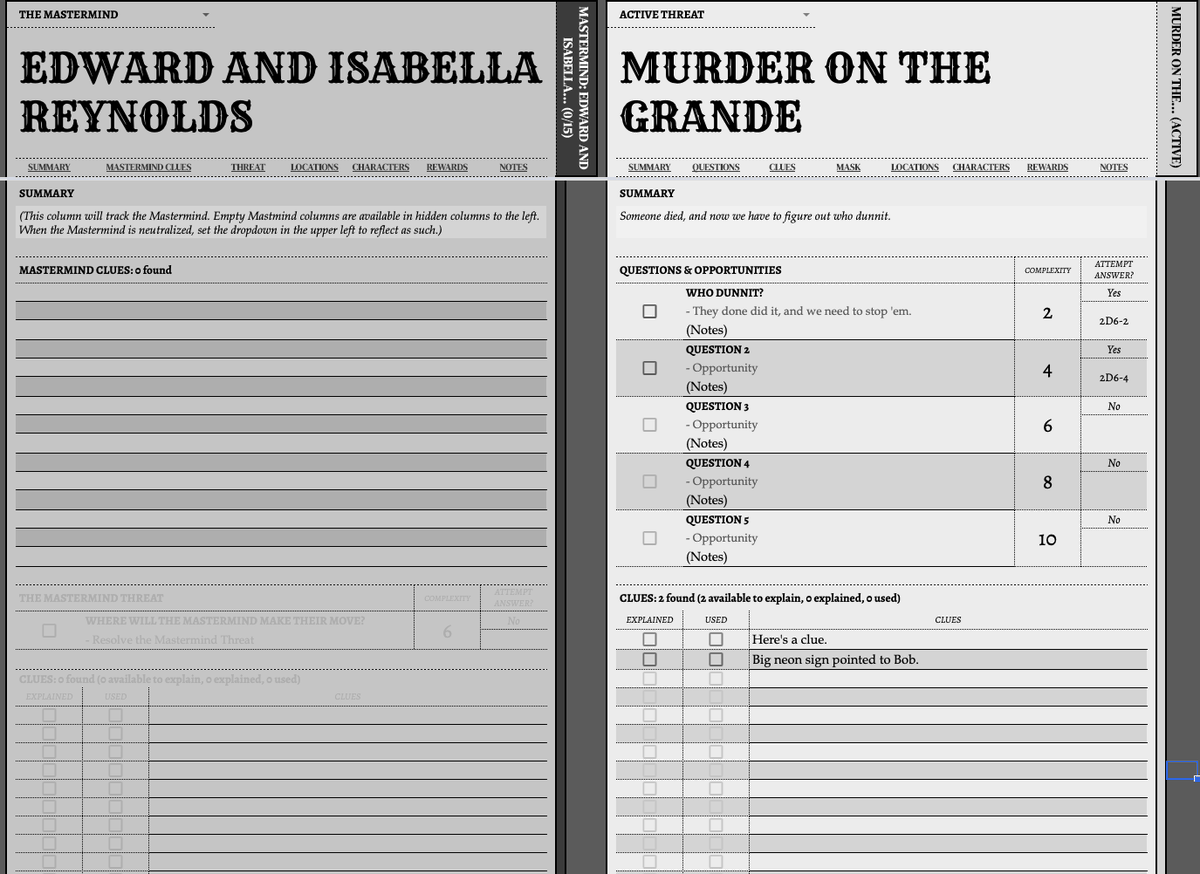 Arktosaur's tweet photo. Like the keeper for The Between, this one features:

- Session tracking and safety tool management
- A phase tracker to help you keep track of what might need resolving when
- Guided character creation
- Threat and Mastermind trackers
(3/4) https://t.co/PafroxhvRH
