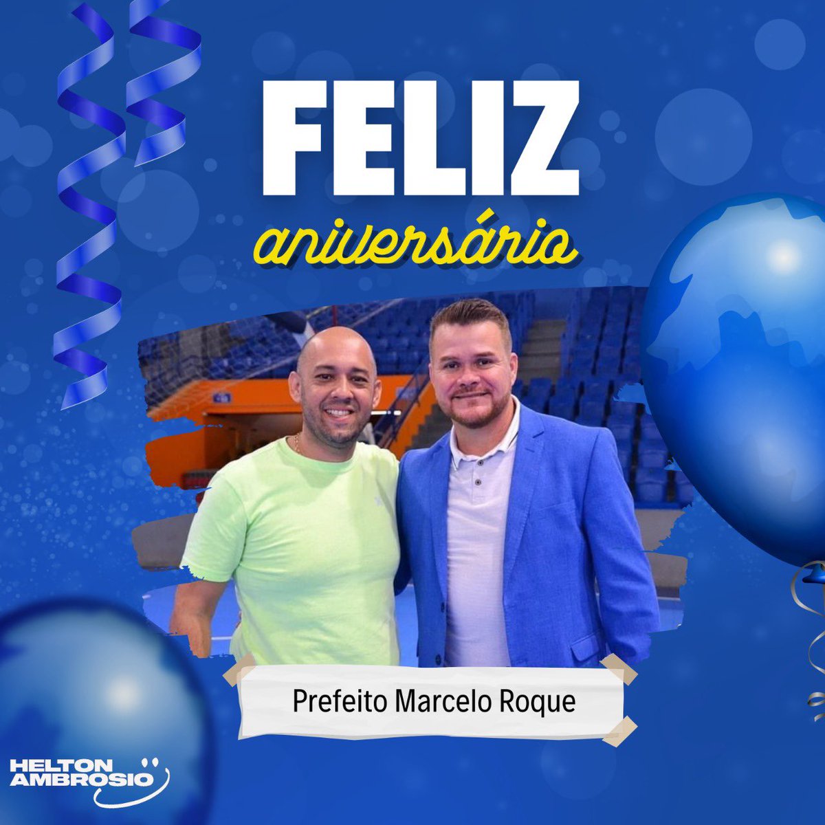 Hoje é o aniversário do nosso grande líder, uma pessoa que tem dedicado a sua vida para servir e fazer o bem para o nosso povo, por isso desejo um feliz aniversário ao Prefeito Marcelo Roque! Que Deus abençoe e continue te dando muita sabedoria, paz, saúde e tudo de bom.