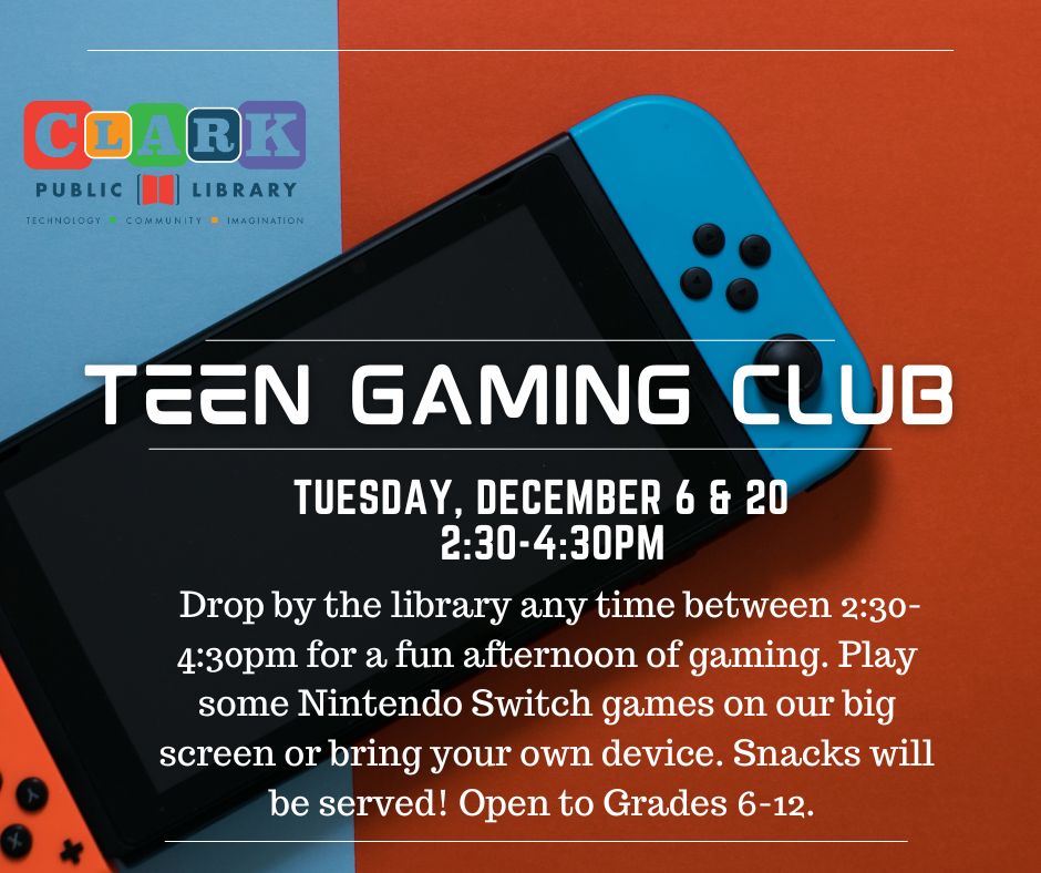 To register, please click on the following link...live-clarkpl.pantheonsite.io/event/teen-gam…