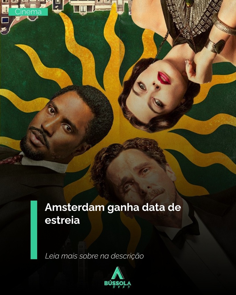 BussolaNerd's tweet photo. O Star+ anunciou que o filme Amsterdam, estrelado pelos atores Margot Robbie, Christian Bale e John David Washington, estreia em seu catálogo no dia 07 de dezembro.
⬇LEIA MAIS⬇
#magotrobbie, #nerd, #chrintianbale, #johndavidwashisngton, #amsterdam,
… https://t.co/WCxBDK6yFq https://t.co/AILQ4g36xI