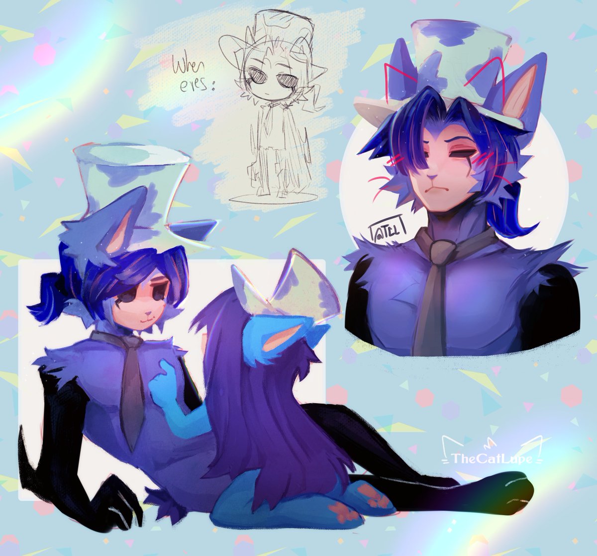 thecatlupe's tweet photo. [✧]
•Forgot to post them before🐈
(•̀ᴗ•́)و ̑̑ Rosario &amp; G-C ✧ they're blue cats💙🐱 https://t.co/rHJ6FF1cBa