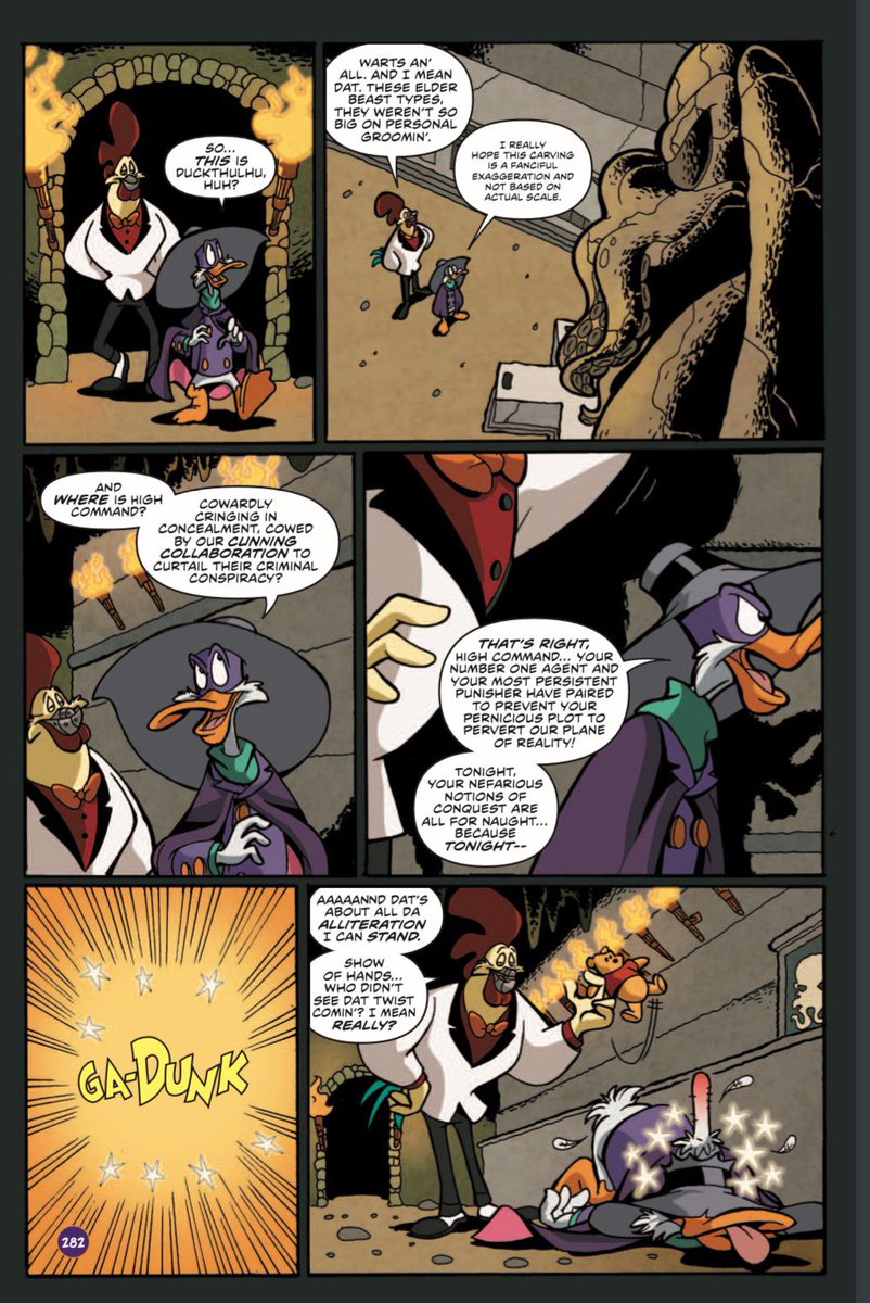 Aaron_Sparrow's tweet photo. “Curse your sudden but inevitable betrayal!” Thank you to everyone retweeting these! Art by @SilvaniArt, colors by @adalhouse, letters by @deronbennett. #DarkwingDuck #SparrowandSilvanisDarkwingDuck #Steelbeak #FOWL #DarkwingDuckComics #FreeNewMaterialComing https://t.co/SZvkllrklP