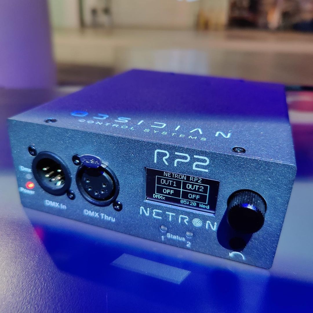 ControlObsidian's tweet image. @grahamhill512 &amp;amp; The PR2/NETRON RP2 an intelligent 2 way DMX Power Relay thats an ideal tool to protect fixtures from damage, lower power consumption &amp;amp; reducing overall wear &amp;amp; tear of any lighting system. 

#repost #obsidiancontrol