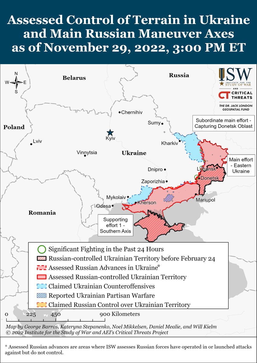 TheStudyofWar's tweet photo. Here are today's control-of-terrain maps of #Russia's invasion of #Ukraine from @TheStudyofWar and @criticalthreats.

Click here to see our interactive map: https://t.co/8RN8PxU2LC https://t.co/WqF5UXaJk8