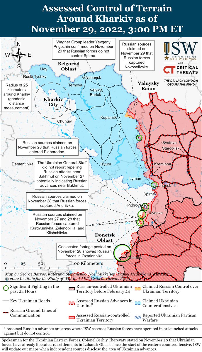 TheStudyofWar's tweet photo. Here are today's control-of-terrain maps of #Russia's invasion of #Ukraine from @TheStudyofWar and @criticalthreats.

Click here to see our interactive map: https://t.co/8RN8PxU2LC https://t.co/WqF5UXaJk8