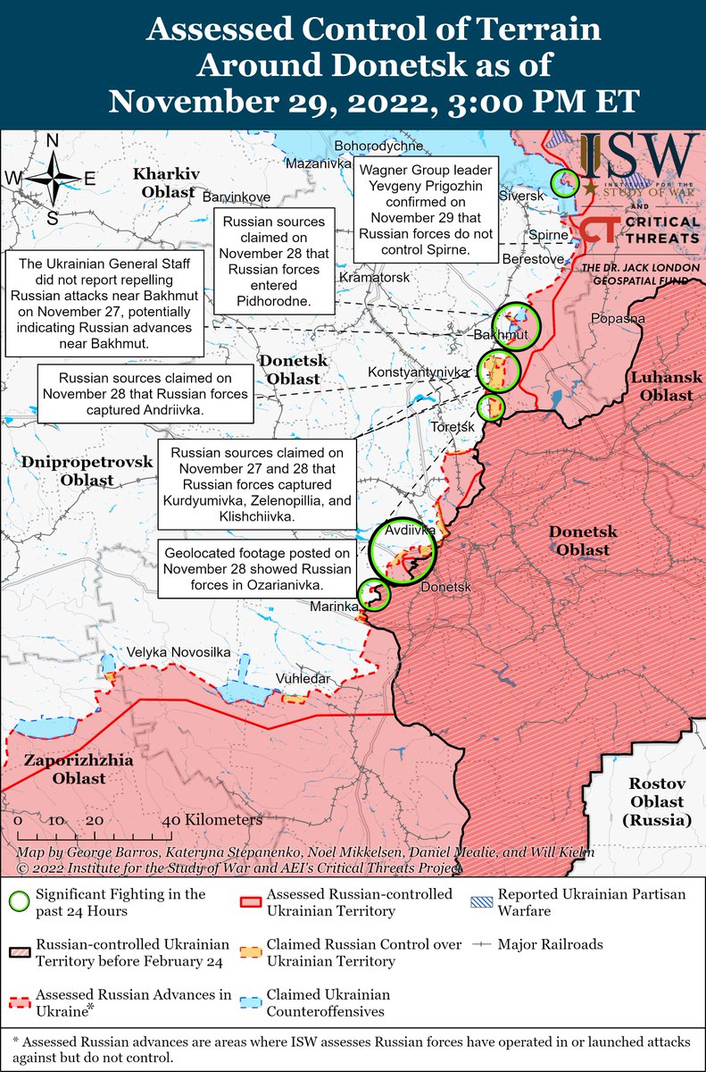 TheStudyofWar's tweet photo. Here are today's control-of-terrain maps of #Russia's invasion of #Ukraine from @TheStudyofWar and @criticalthreats.

Click here to see our interactive map: https://t.co/8RN8PxU2LC https://t.co/WqF5UXaJk8
