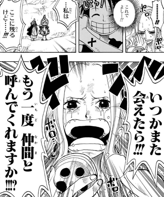 ワンピース も一度仲間と呼んでくれますか アニメで英語】ワンピース「もう一度 仲間と呼んでくれますか」ビビ