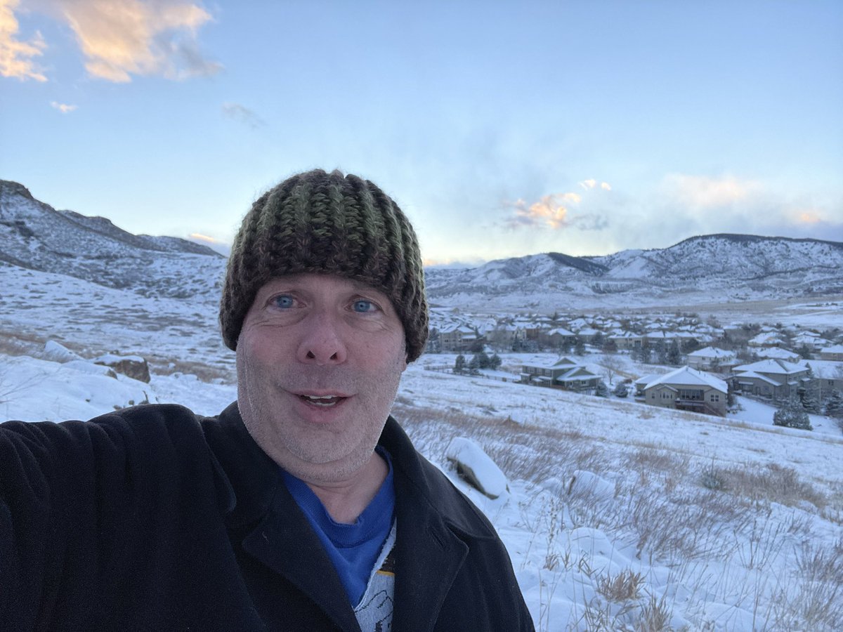 NorrisDoug's tweet photo. WFH benefit: after surreal work days, I like to go straight up the hill.  Took my last (scheduled) call of the day here today - now to walk downhill before it gets completely dark.

Where’s your stress happy place? https://t.co/Sxul6txjm2