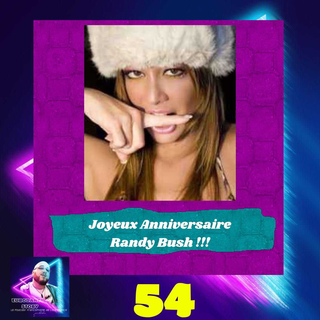 Eurodance_Story's tweet photo. Joyeux Anniversaire Randy Bush qui fête aujourd’hui ses 54 ans! 🥳🥳😘 Quel est votre titre préféré de sa discographie?  #birthday #eurodance #randybush #patriziacavaliere #ladytrisha https://t.co/CyunIsgKr1