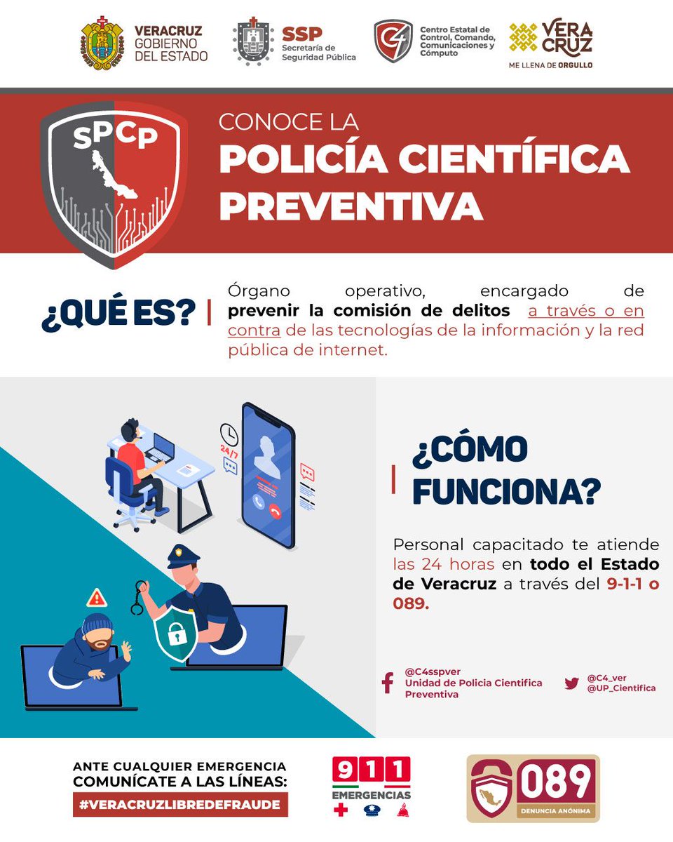 UP_Cientifica's tweet photo. 👮🏻#PolicíaCientíficaInforma: ¿Sabías que la Policía Científica está para poder asesorarte y prevenir conductas y delitos en plataformas digitales? 👩🏻‍💻📱💻 https://t.co/rIr9M8vAdd