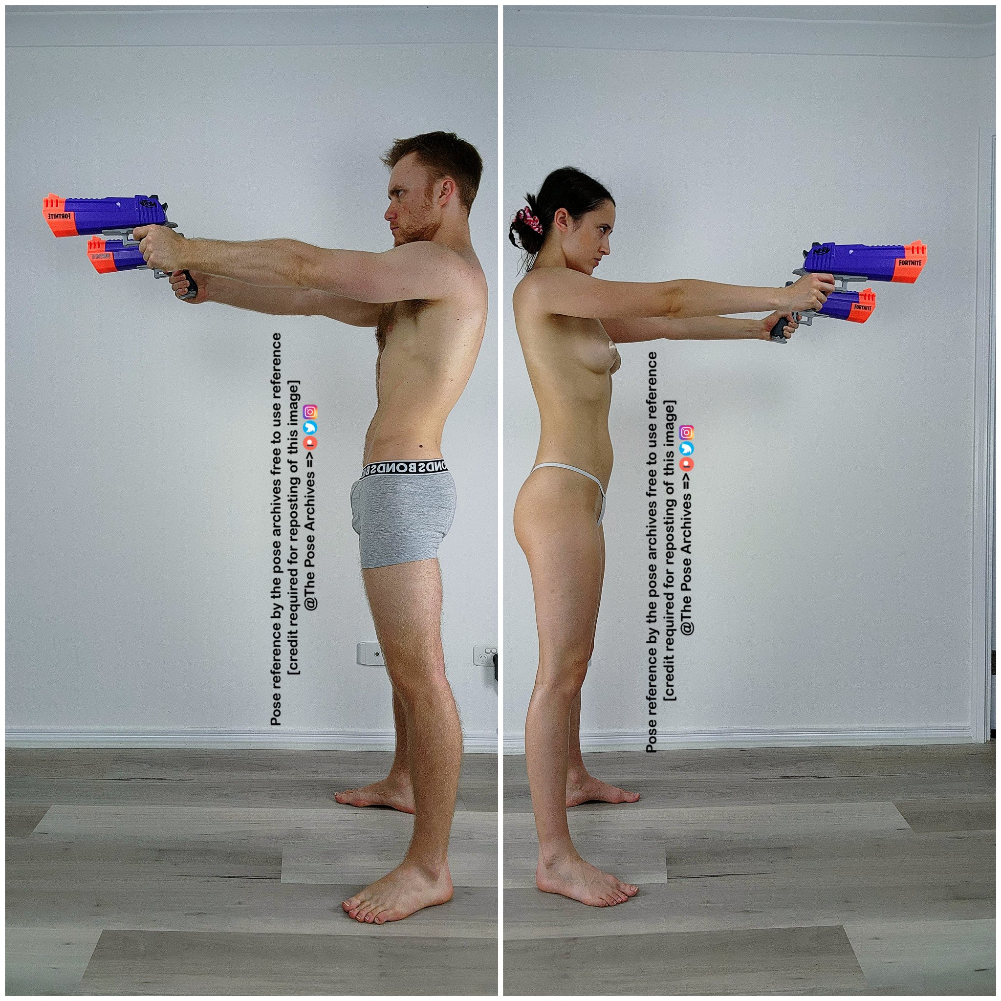 Pose Studies 21 (guns) by Vibrantes on DeviantArt