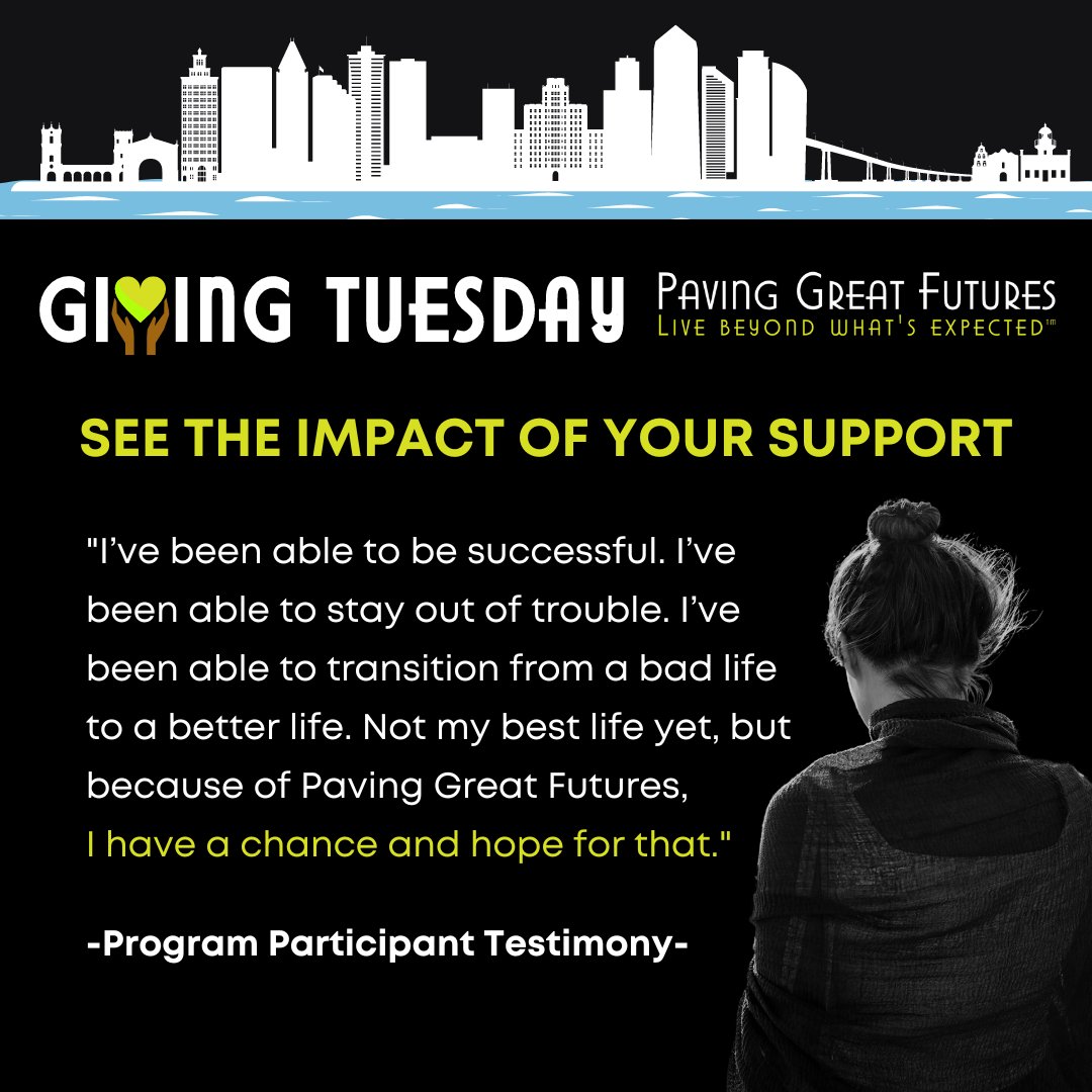 When you donate in the next 8 hours, you're choosing to join a movement of change in San Diego. Are you ready for that? Click below if you are! 💚
givingtuesday.mightycause.com/.../Paving-Gre…...