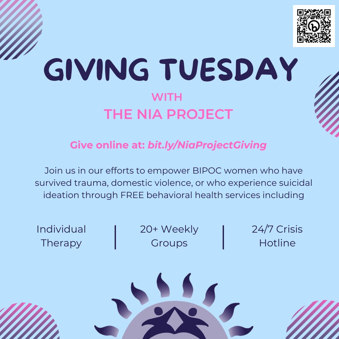 There's still a few hours left to participate in Giving Tuesday! 

We're challenging everyone to please consider donating the equivalent of a "bubble tea" or "two coke drinks" = $5 donation!

Every little bit makes a big difference :)

Donate here: bit.ly/NiaProjectGivi…