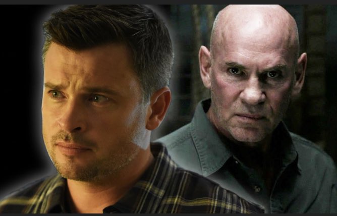 RockyF150's tweet photo. Hey @michaelrosenbum don’t you think Tom Welling should have worn a bald cap for #thewinchesters Samuel Campbell? #Supernatural #thecw #baldcapftw https://t.co/vV5PfgRXXc