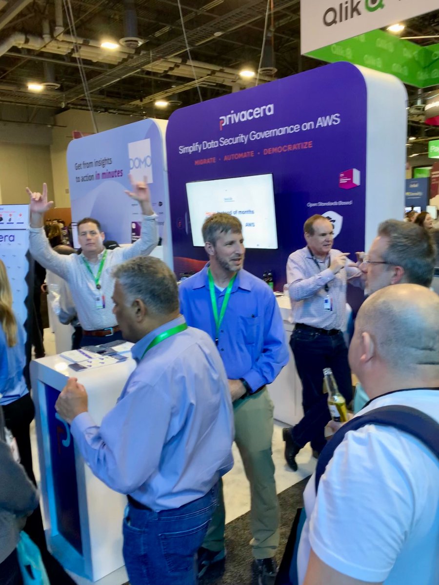 privacera's tweet photo. Swagger like you mean it! #AWS #reInvent giveaways at booth 3531. #DataEngineers, #DataArchitects, #BusinessAnalysts...all kinds lining up to not just win prizes, but also see #DataSecurity in action with demos on migrating workloads into AWS!

Meet us: https://t.co/7Ww1tadQRK https://t.co/kckqfTtjPa