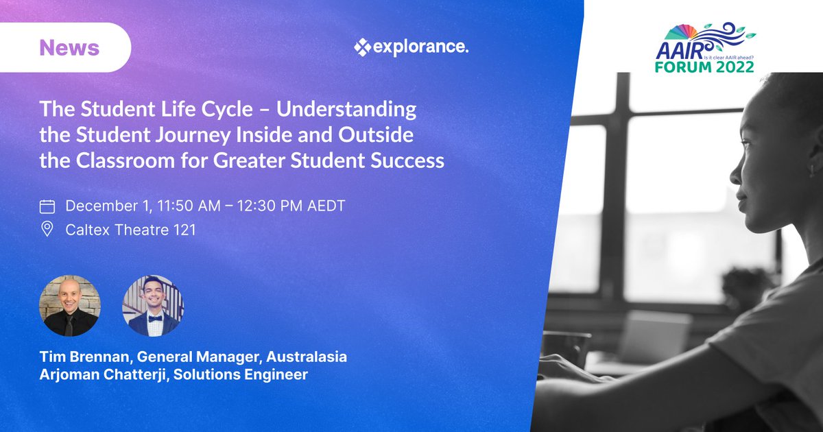 explorance's tweet photo. 📣 Join Explorance at the 2022 @AAIRaustralasia Annual Forum in Sydney, Australia.
Attending the event in person? Connect with Explorance to find out more about the People Insight Solutions that accelerate your insight to action cycle.
#PeopleInsight #HigherEd #EdTech #AAIR https://t.co/IPk41gMUSr
