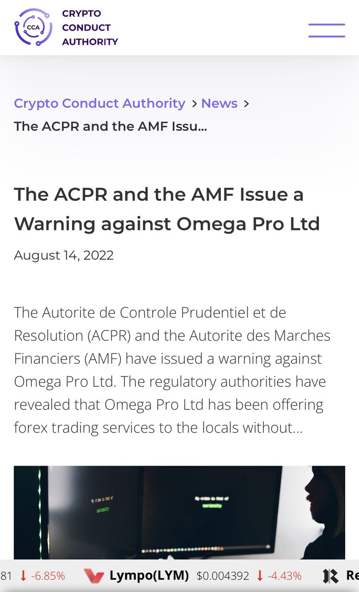 walshjonwalsh's tweet photo. .@jenniferarcuri do you realise that @myhackerhouse (the company you founded) is taking money from OmegaPro, a known crypto Ponzi scheme, to help hide their rug pull. @CoinDesk @Cointelegraph @TheBlock__ @MailOnline https://t.co/1H4pWJHy4k