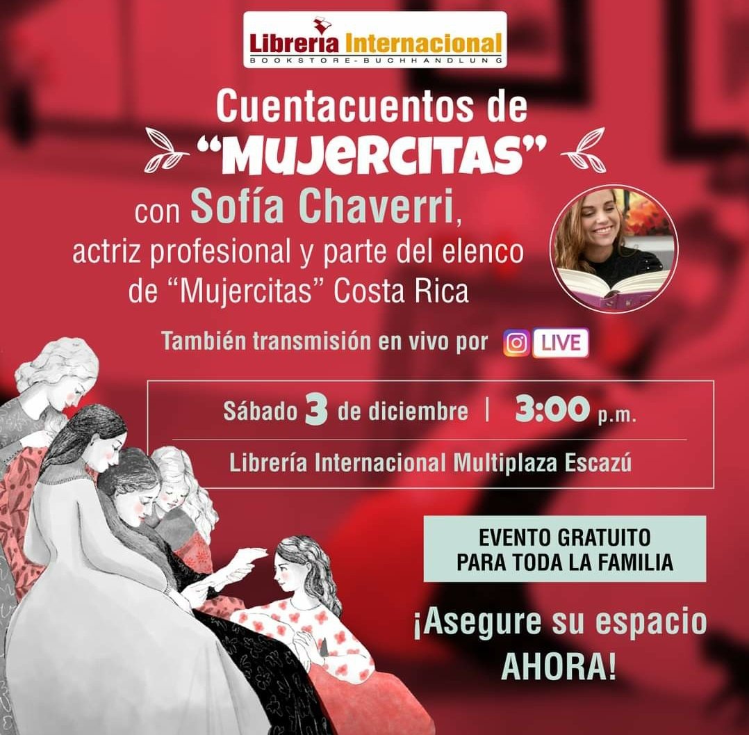 anya31's tweet photo. Feliz de regresar a producir una obra como #MujercitasCostaRica de la mano de nuestros patrocinadores como @LibreriaInterCR. Los esperamos este sábado 5 de dic. https://t.co/9SO6BhGtqD