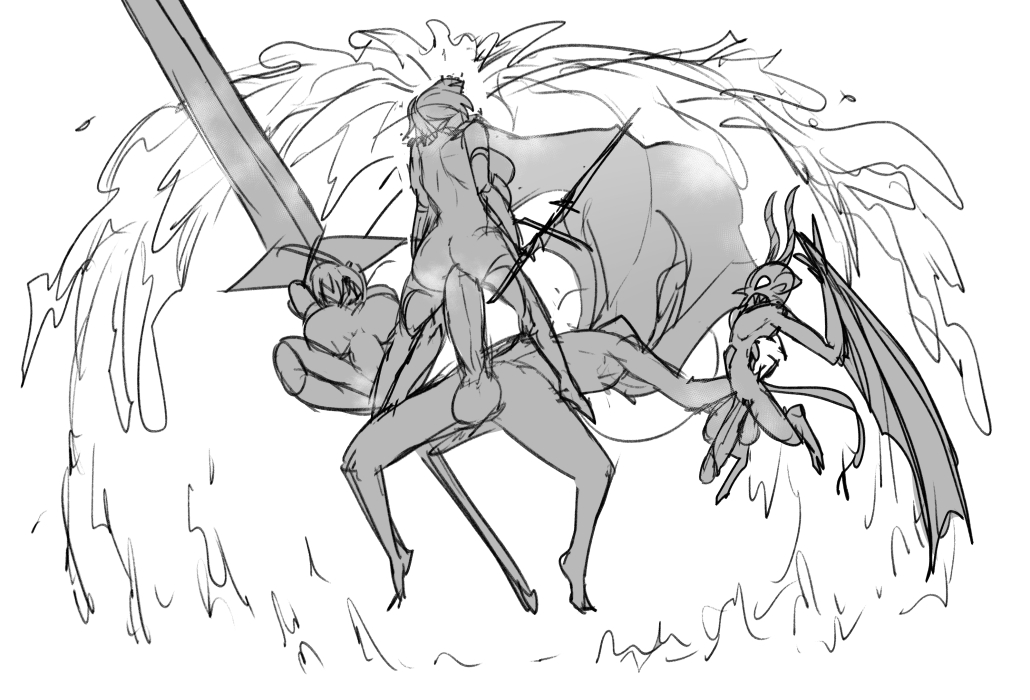 ukavonnak's tweet photo. [erobellica]Imp legion Legates vs. Avatar of Eros (Semi-Boss fight)��️💥💦💦
Got charged by 7 ft tall femboi with giant greatswords is no joke ngl..
@ErobellicaDevs https://t.co/iSk1cWkkwj