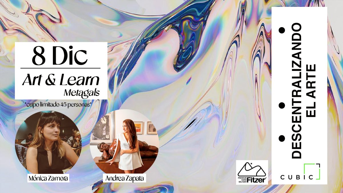 metagals_'s tweet photo. En esta sesión aprenderemos de  @andreazs_ de @cubic_community y @badayezz de @artcrypted 🧚🏻 ¡Las más top del condado! https://t.co/joT8O3pHq7