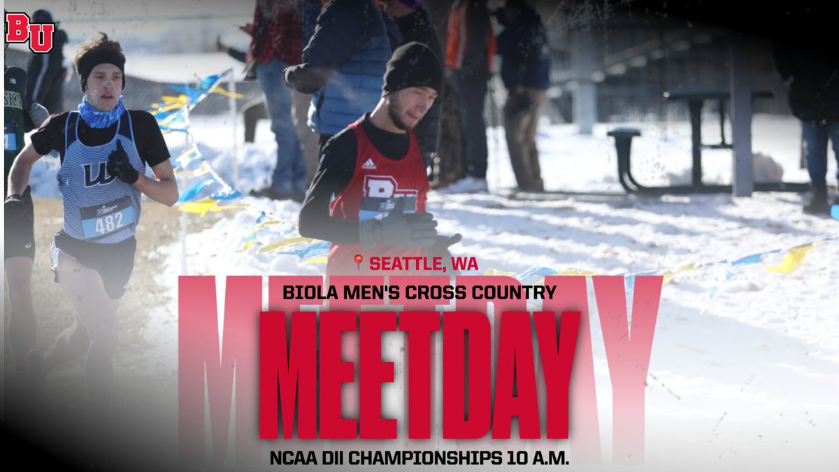 BiolaAthletics's tweet photo. Today's the day - Benjamin White of Men's Cross Country and the Women's Cross Country team are competing in the NCAA National Championships 🦅 https://t.co/mvUNIsQzVx