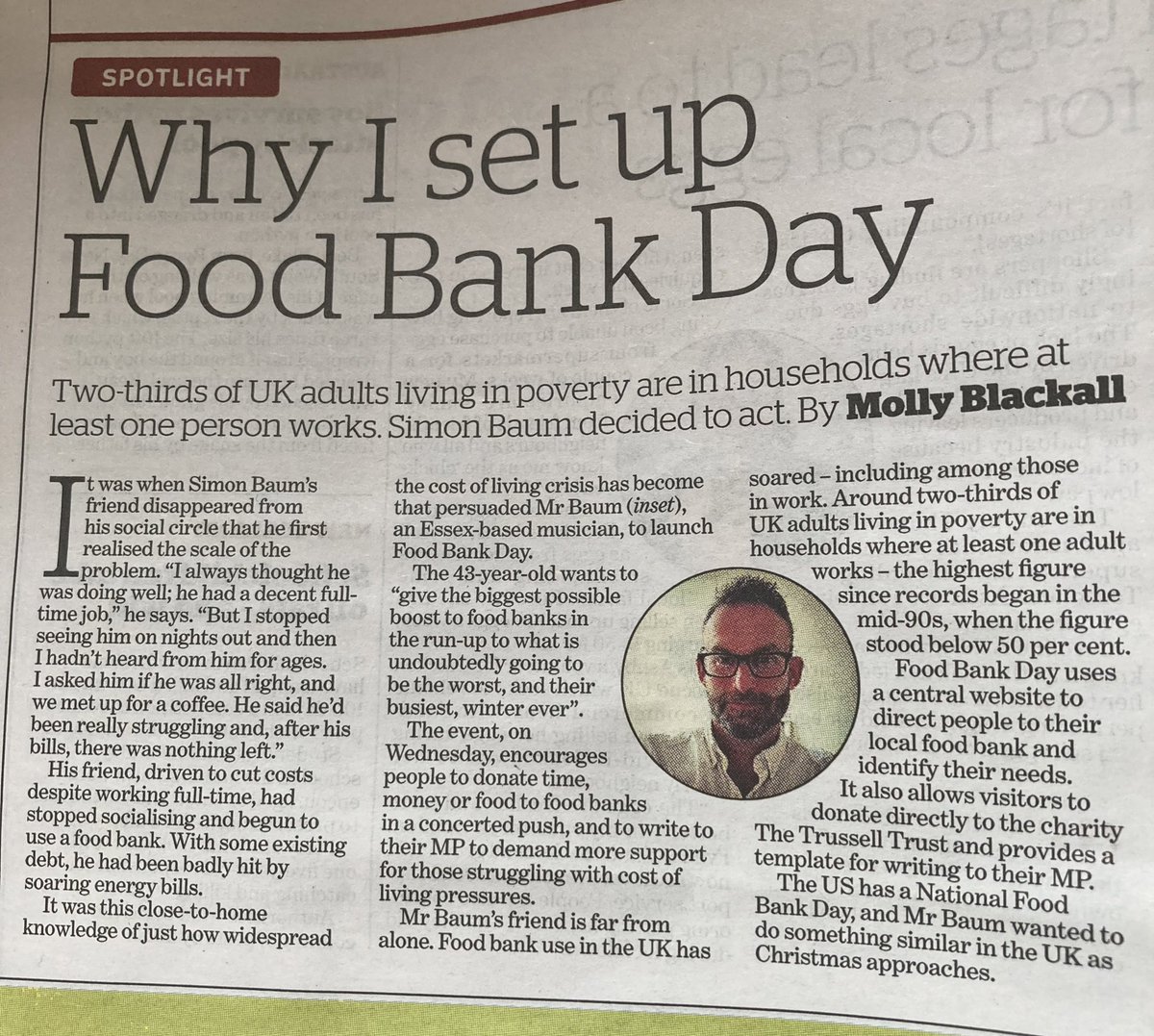 An explanation of today’s action from its founder @SimonBaumMusic. Please join in & help spread the word, this really is an emergency. #FoodBankDayNov30 #FoodPoverty #ToriesOut146