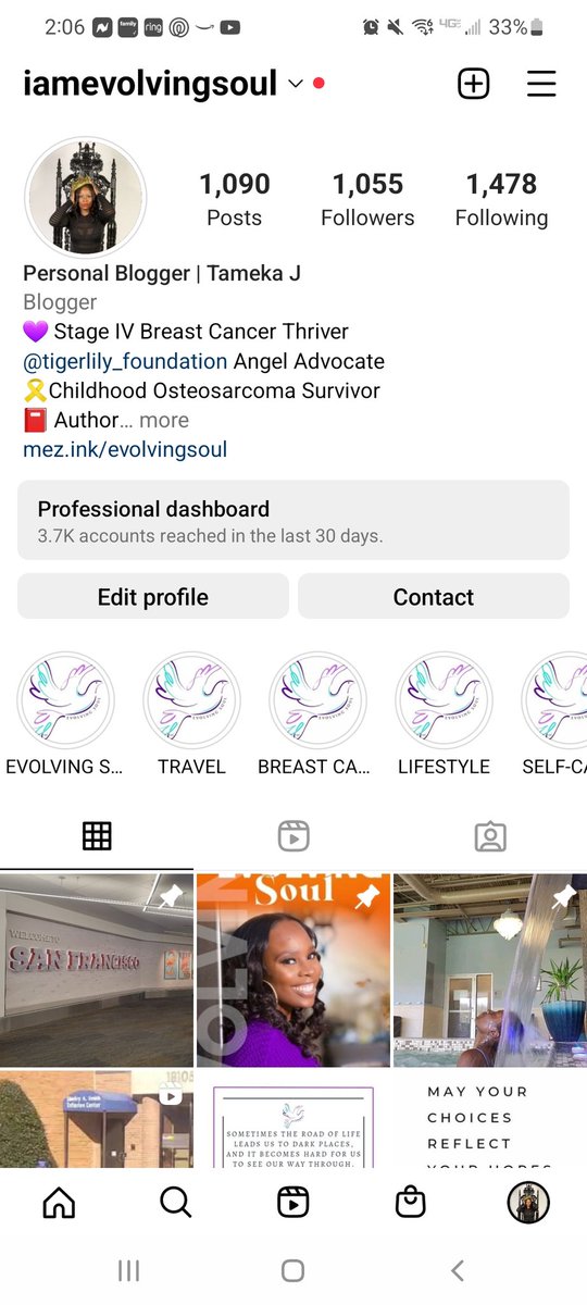 Keep up with me on IG and FB @iamevolvingsoul.