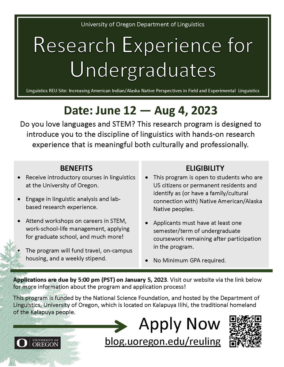 UO Linguistics tweet media