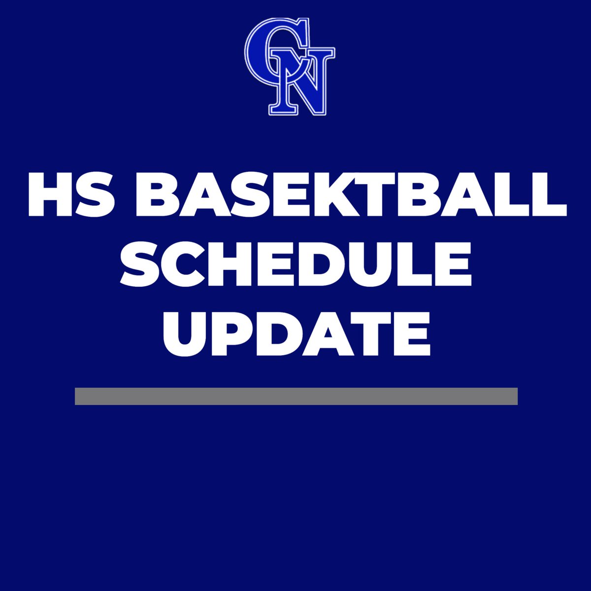 CNHSstrength's tweet photo. The high school basketball games that were postponed tonight will be made up this Thursday, December 1st at Colo-NESCO. We will run our normal quad schedule. https://t.co/BLNyJlydSS