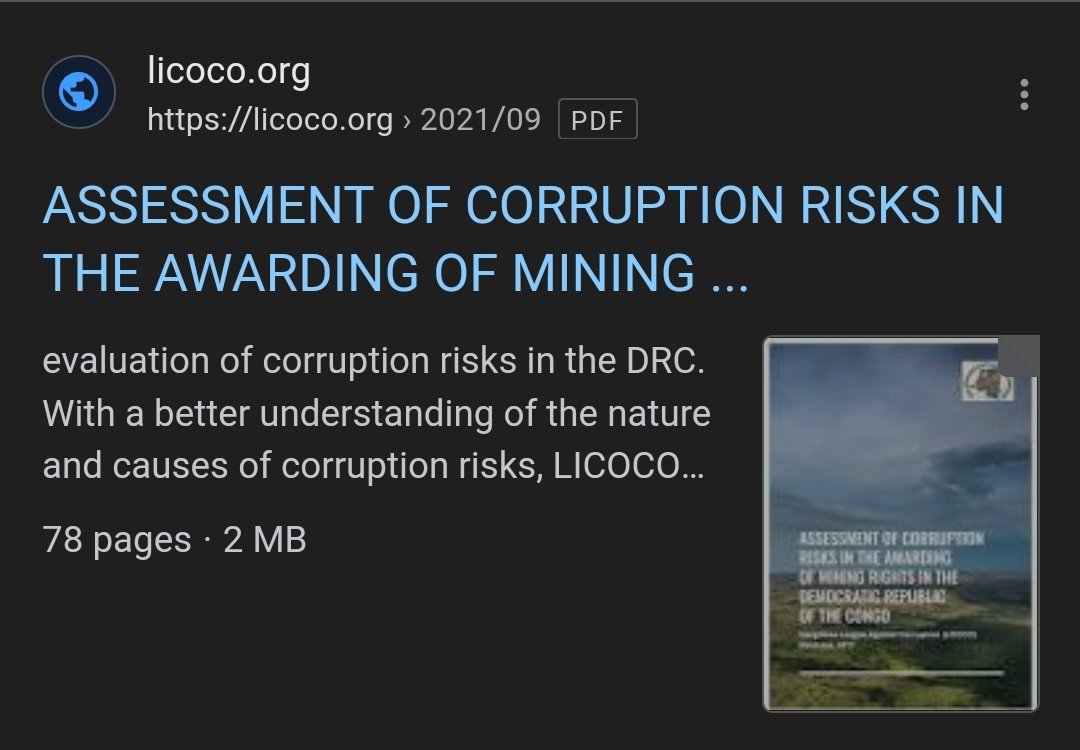 liarliar__1's tweet photo. #LICOCO, the Congolese League against Corruption are voicing their opinion on the corrupt sale of DRC assets to Zijin.
More organisations are showing support of $AVZ publicly.
They have a report with good information about corruption within the industry in the DRC. https://t.co/RUhAQ7fnN6