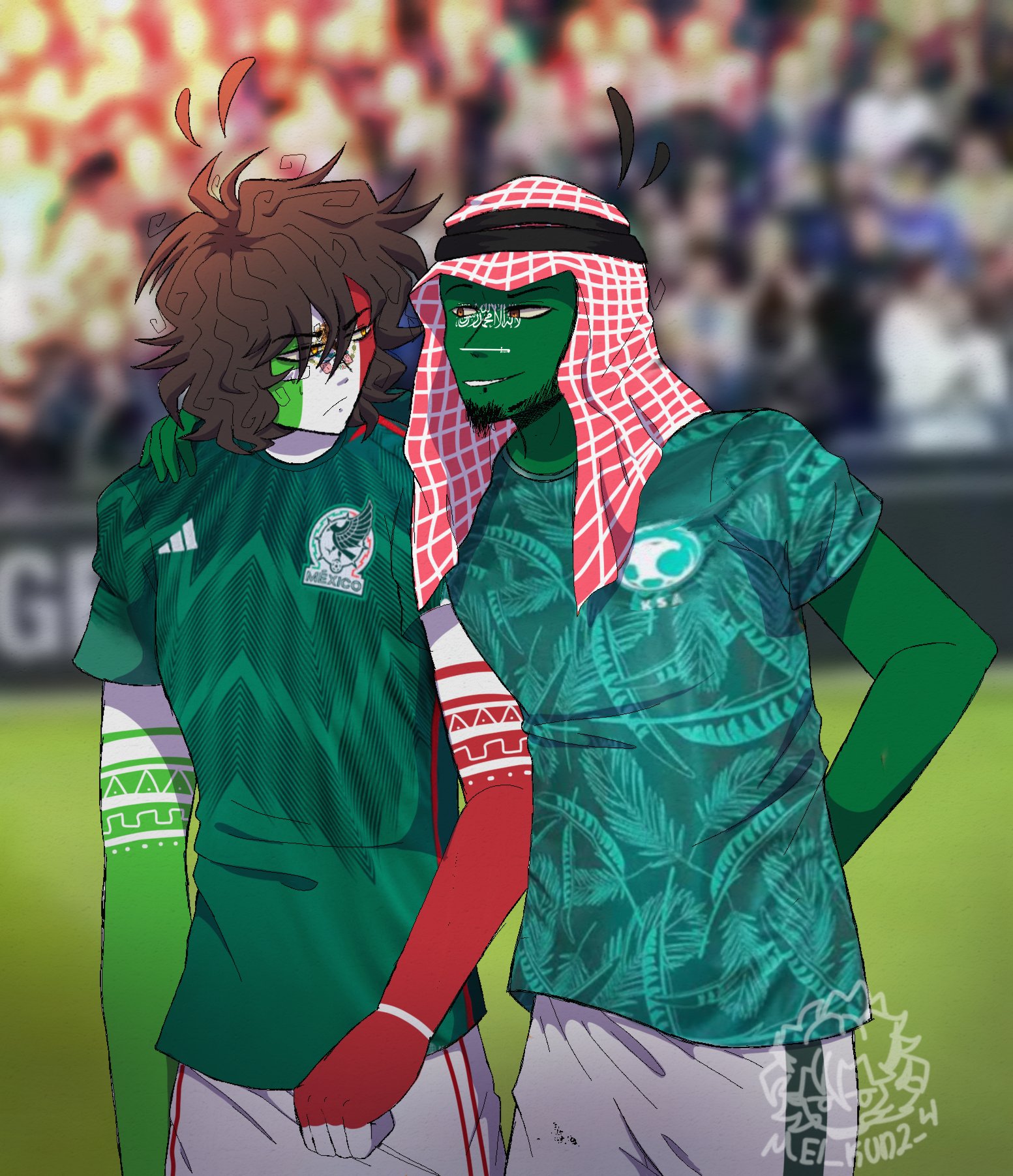 🇦🇷 🇲🇽 Argentina vs México - Qatar 2022 🏆/ #countryhumans 